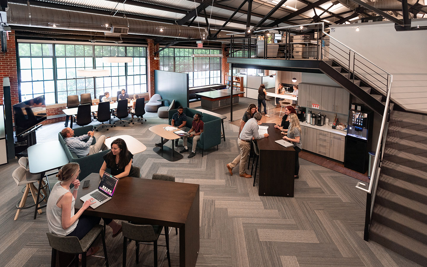Cline Raleigh office shared space activated